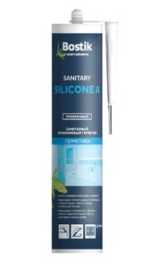 Герметик  санитарный силиконовый BOSTIK Sanitary Silicone A прозрачный 0,280л.