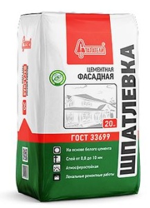 (Старатели) Шпатлевка цементная "Фасадная белая" ГОСТ 20кг (77)