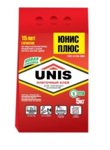 (Юнис) Клей для плитки "Плюс"  5кг (6) крсн