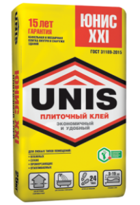 (Юнис) Клей для плитки "XXI"  5кг (6) жлт